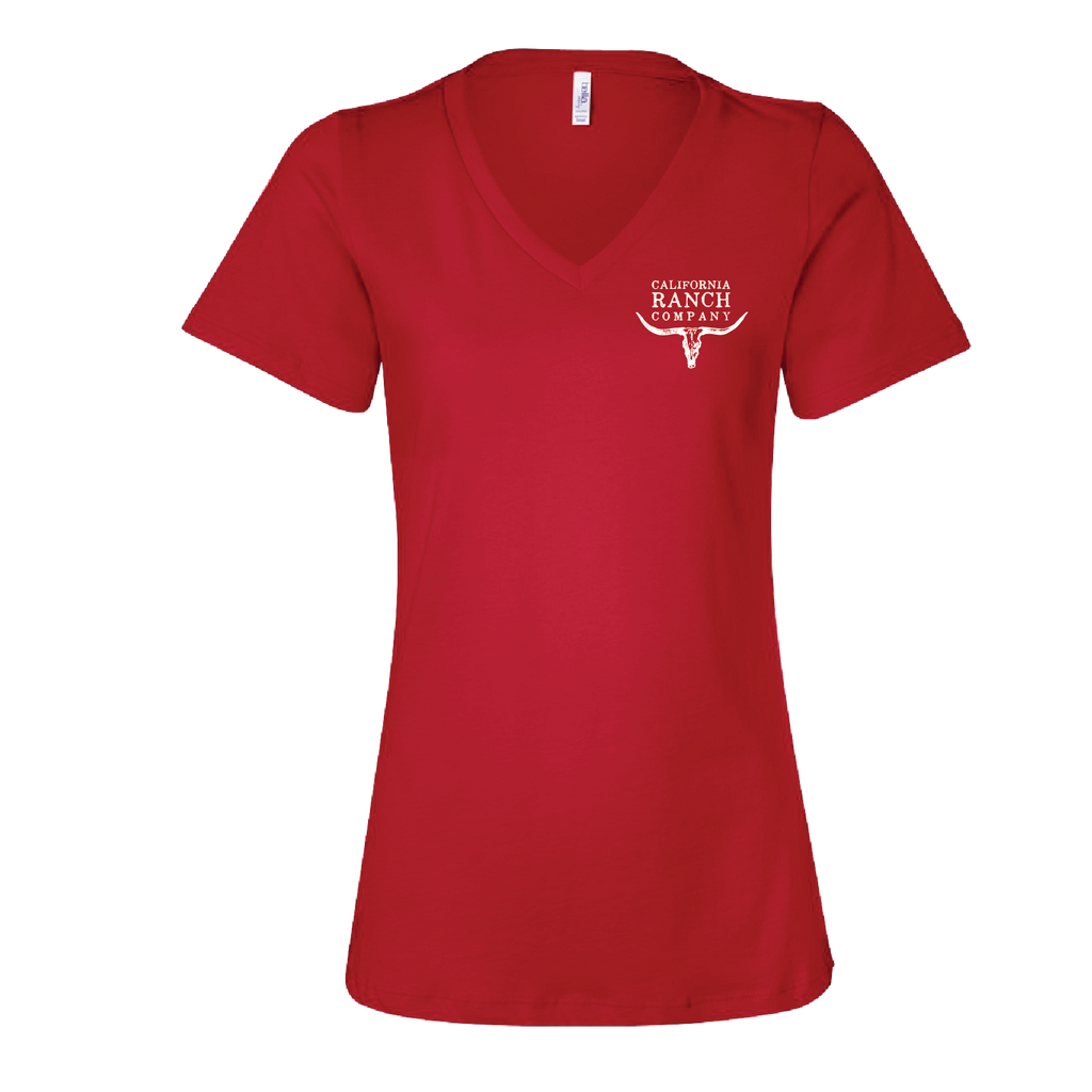 CRC BIG RANCH - Women's V-Neck Short Sleeve Tee