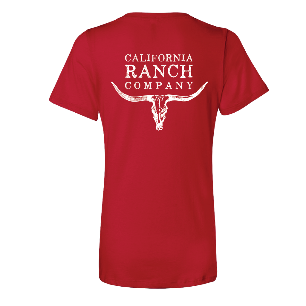 CRC BIG RANCH - Women's V-Neck Short Sleeve Tee