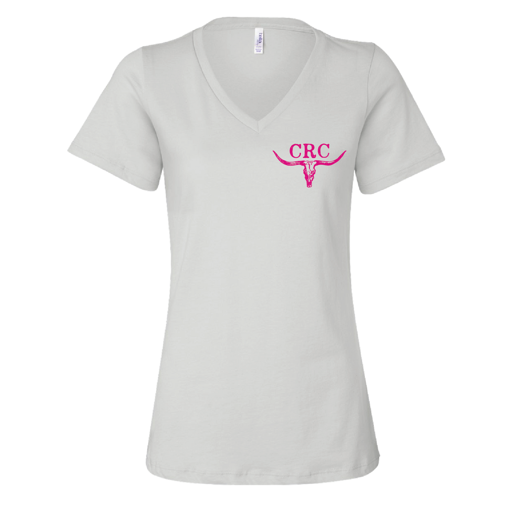 CRC Longhorn - Women's V-Neck Short Sleeve Tee
