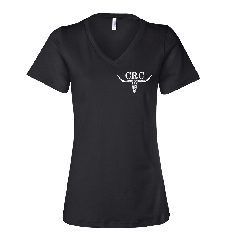 CRC Longhorn - Women's V-Neck Short Sleeve Tee