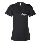 CRC Longhorn - Women's V-Neck Short Sleeve Tee